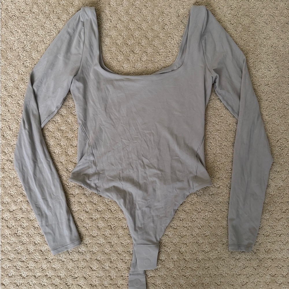 Lululemon Wundermost Ultra-Soft Nulu Square-Neck Long-Sleeve Bodysuit